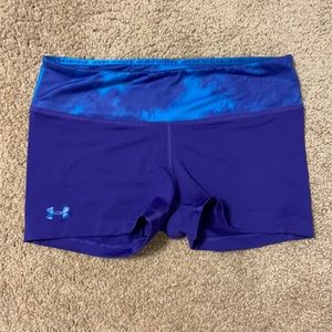 Small Blue Under Armour Spandex Shorts